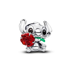 Pandora Disney Stitch Rose Murano Glas Charm - 794378C01