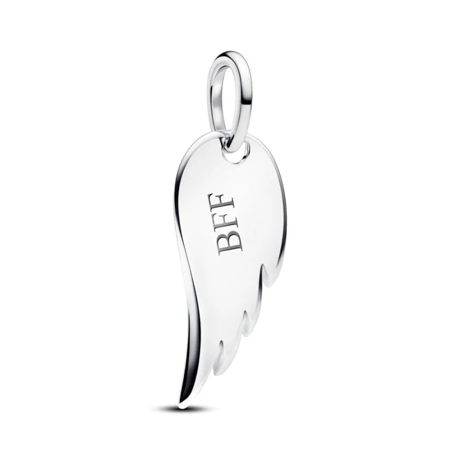 Pandora Engelsflügel-Plakettenanhänger mit Gravuroption - 394014C00