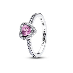 Pandora Erhabenes Hellviolettes Herz Ring - 198421C12