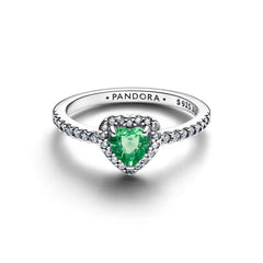 Pandora Erhabenes Mintgrünes Herz Ring - 198421C08