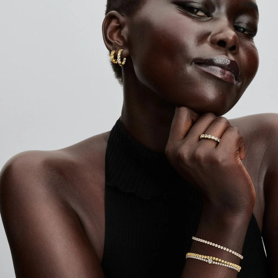 Pandora Gelbe Huggie-Ohrringe - 263849C01