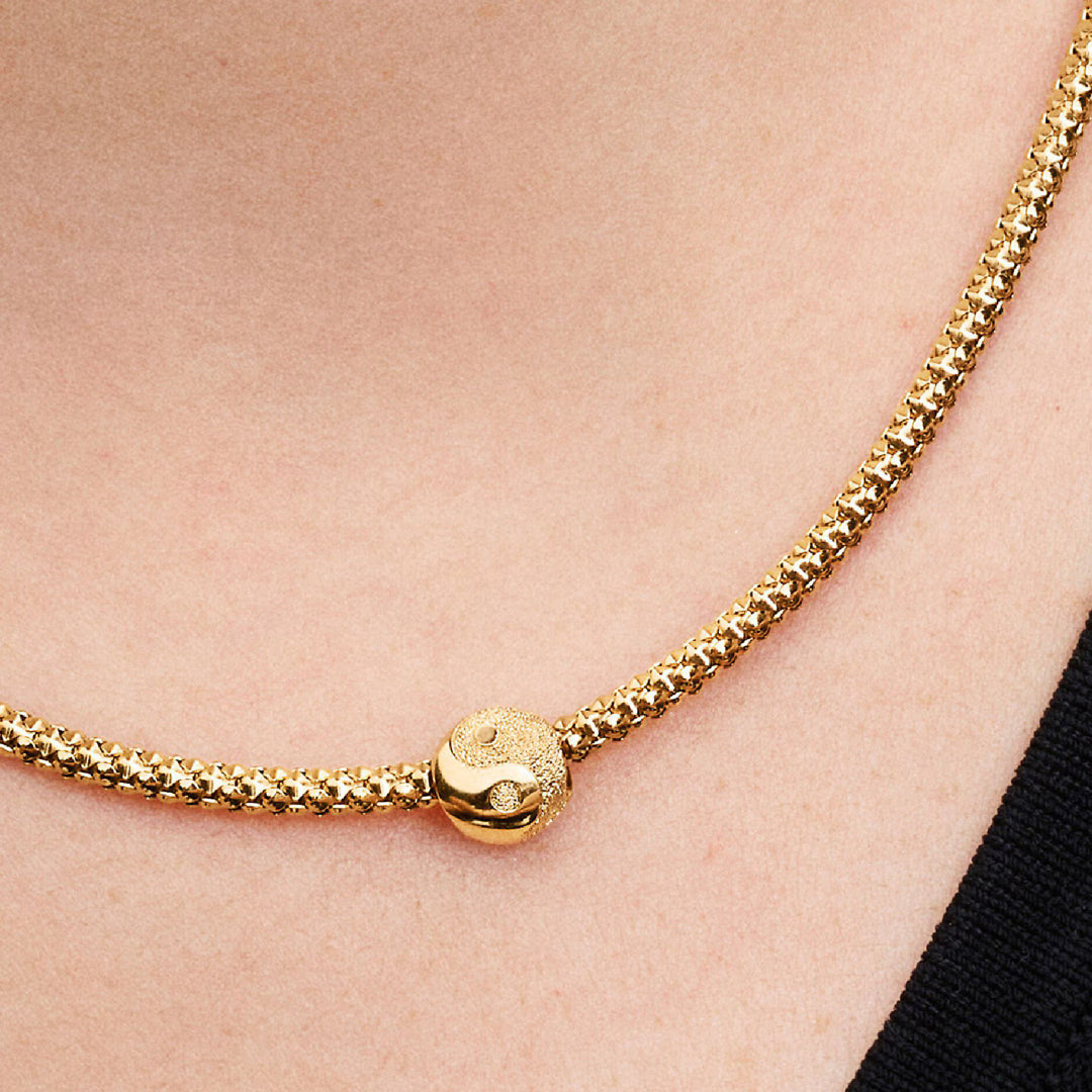 Pandora Textured Yin and Yang Mini Charm - 764045C00