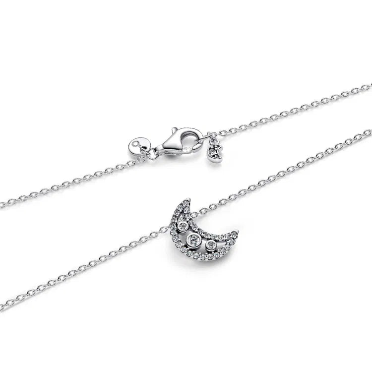Pandora Halbmond-Anhänger-Halskette - 394259C01-50
