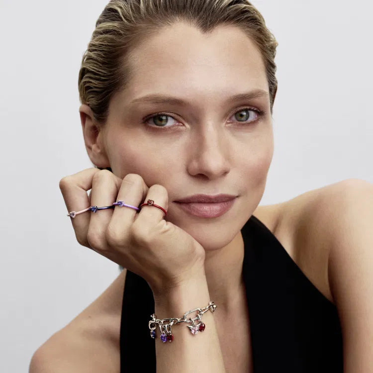 Pandora ME Rotes Chakra Herz Mini Charm Anhänger - 793042C05