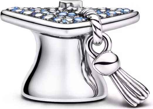 Pandora Moments Funkelnde Blaue Absolventenmütze 2026 Charm - 794461C01