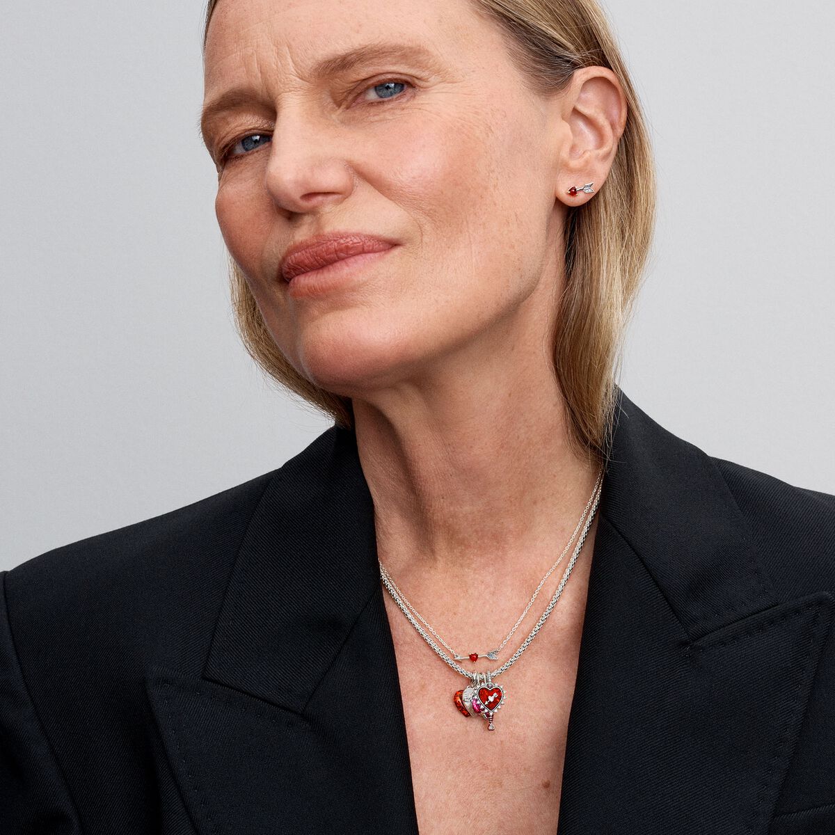 Pandora Moments Gliederhalskette mit Nieten - 392451C00-45