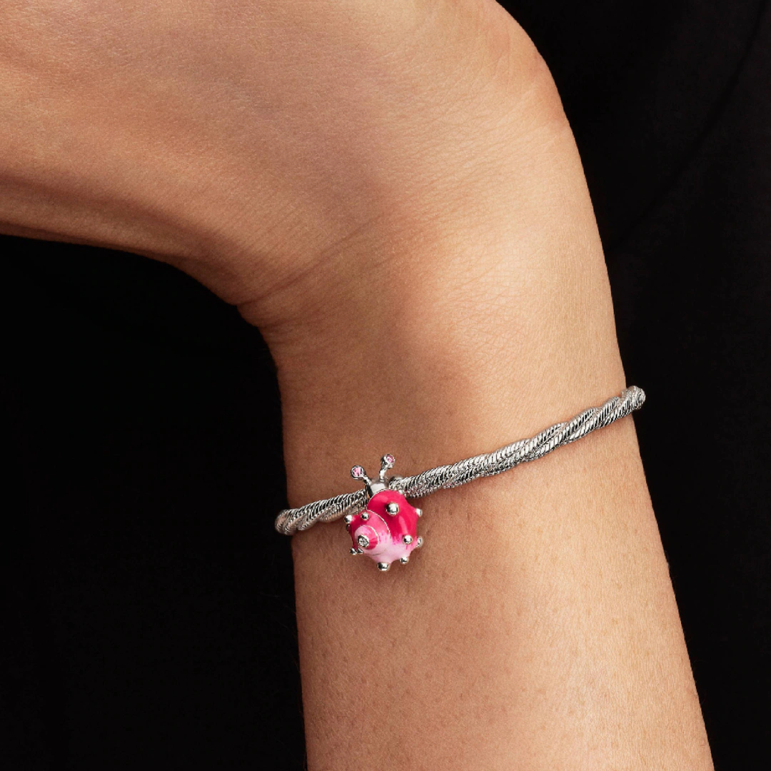 Pandora Moments Rosafarbene Schnecke Charm - 794553C01
