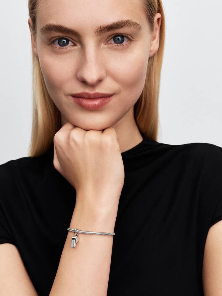 Pandora Moments Schiedsrichterpfeife Charm-Anhänger 925 Silber Damenschmuck - 794713C01
