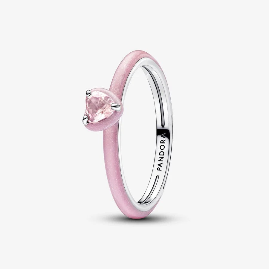 Pandora Pink Chakra Heart Ring - 193088C02