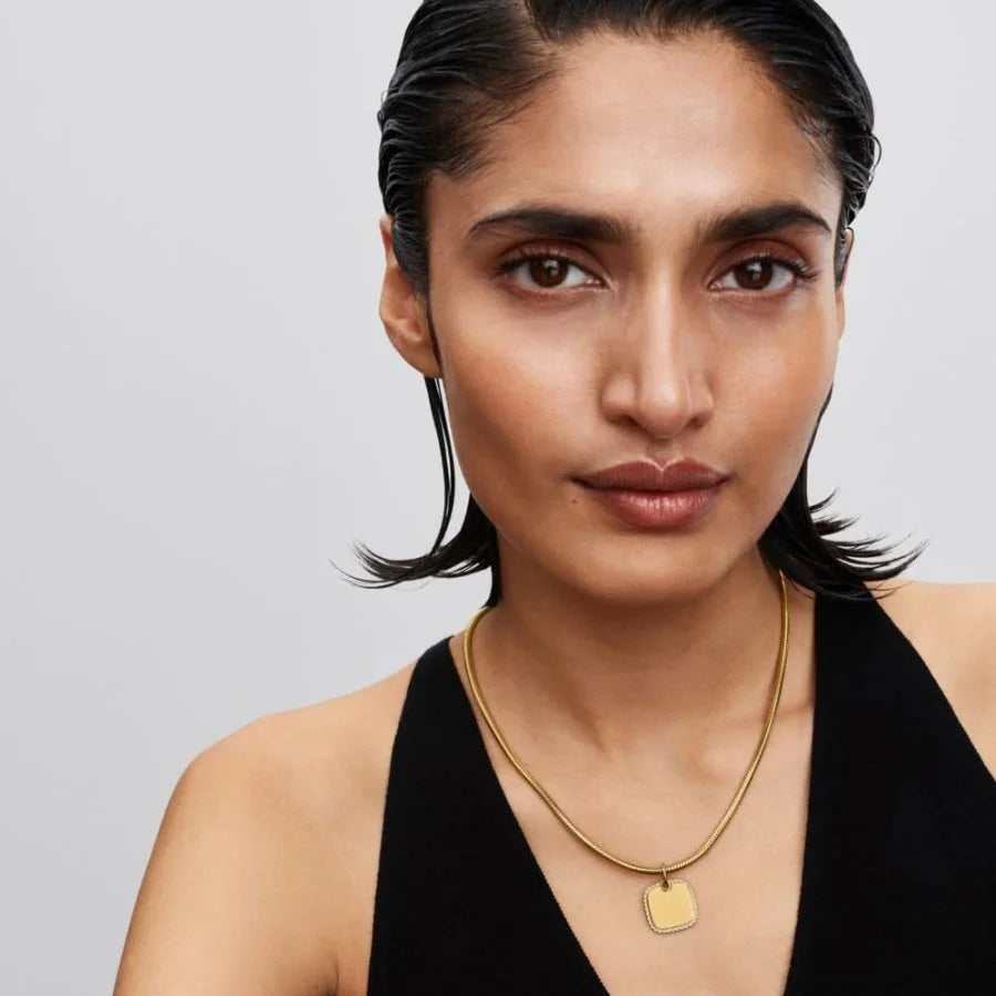 Pandora Quadratischer Plättchenanhänger mit Gravurmöglichkeit - 364009C01