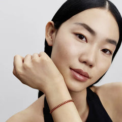 Pandora Rote Kordel Schlangen Gliederarmband - 563816C01