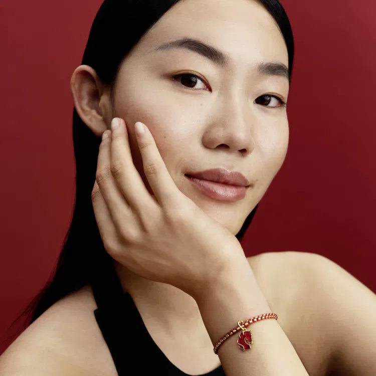 Pandora Rotes Feuerpferd Murano Glas Charm Anhänger - 764431C01