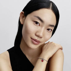 Pandora Rotes Murano Glas Herz Doppel Charm Anhänger - 794429C01