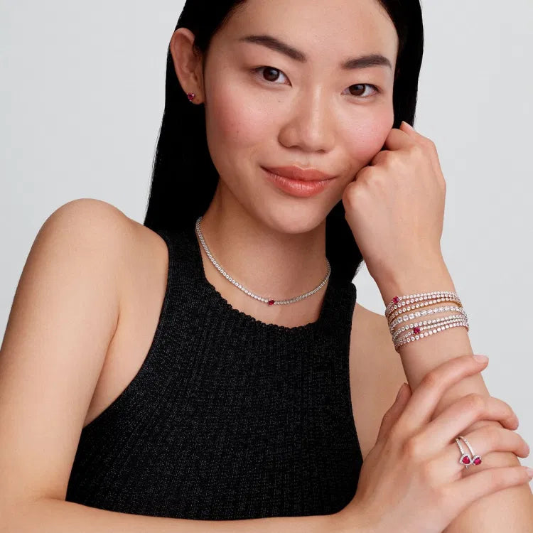 Pandora Strahlenkranz Herz Choker - 393549C01