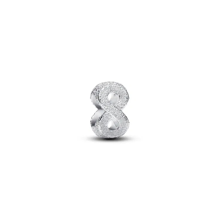Pandora Strukturiertes Unendlichkeits Symbol Mini Charm - 794523C00