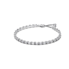 Pandora Timeless Funkelndes Baguette-Tennisarmband Silber 925 – 595081C01-18