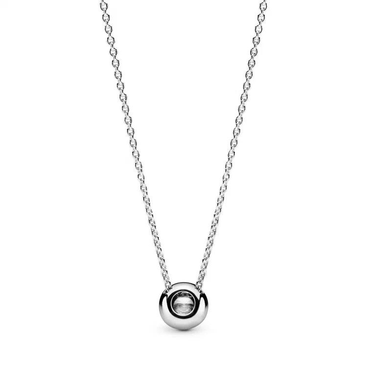 Pandora Timeless Halskette mit Rundem Funkelndem Strahlenkranz - 396240CZ-45