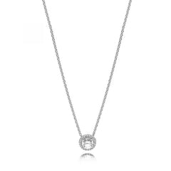 Pandora Timeless Halskette mit Rundem Funkelndem Strahlenkranz - 396240CZ-45
