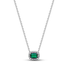 Pandora Timeless Rechteckiger Funkelnder Strahlenkranz Collier-Halskette - 394503C01-45