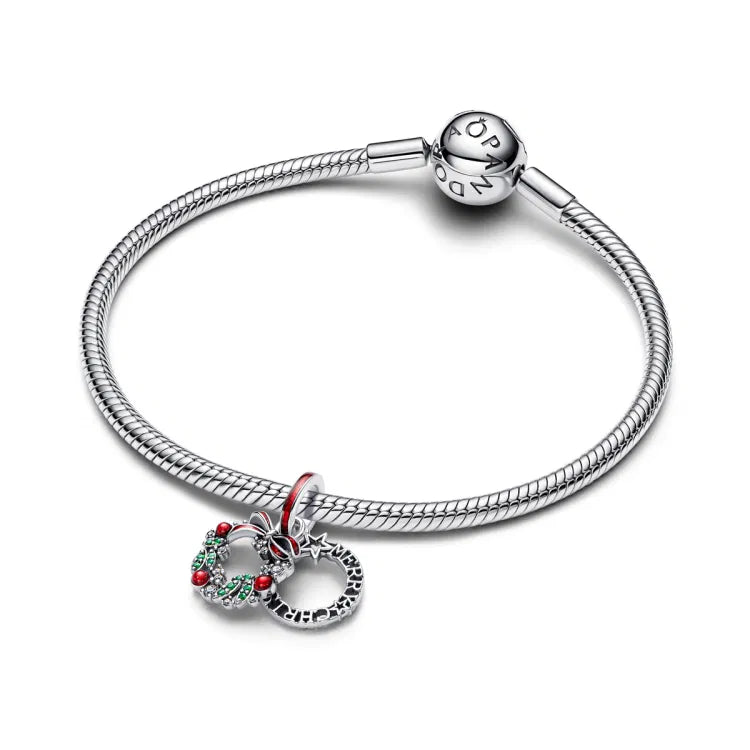 Pandora Weihnachtskranz Doppelter Charm - 794238C01