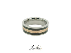 Partnerring aus Carbon & Edelstahl – Modell CS-037/8