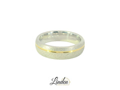 Partnerringe Silber 925 / 18 Karat - 750 Gold - SG - 119/6