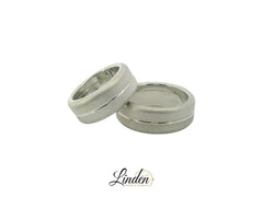 Partnerringe Silber 925 rhodiniert - LS-804/9