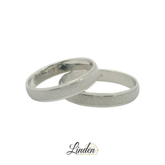 Bagues partenaires en argent 925 rhodié (prix paire) - LS-406/4