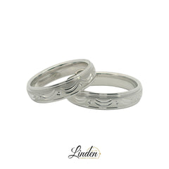 Bagues partenaires en argent 925 rhodié (prix paire) - S-253/5