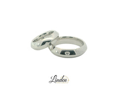 Partnerringe Silber 925 rhodiniert - S-31300/6