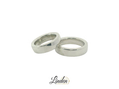 Partnerringe Silber 925 rhodiniert - S-31305/6