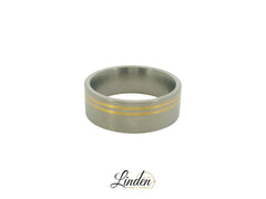 Partnerringe Titan & 24 Karat - 999 Gold - TG15/7