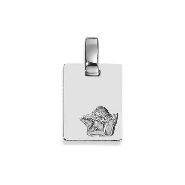 Plakette Silber 925 weiss Engel poliert rhodiniert – 6258.03514/0001
