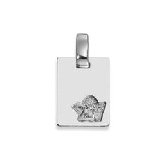 Plakette Silber 925 weiss Engel poliert rhodiniert – 6258.03514/0001