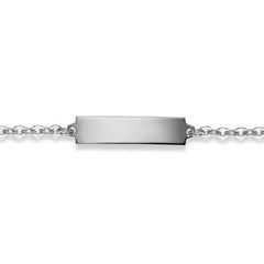 Plaketten-Armband Silber 925 weiss Anker -  6277.00076/1400