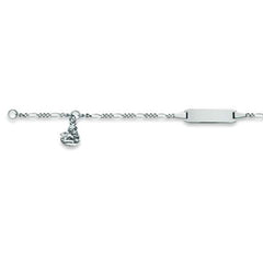 Plaketten-Armband Silber 925 weiss mit Engel - 6277.00062/1400