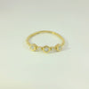 Bague élégante pour femme en or jaune 18 carats et diamants – taille 54 – YZ0003290 