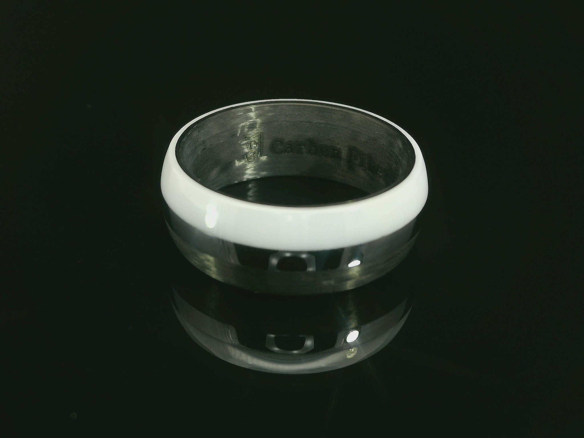 Partnerring aus Carbon / Keramik / Tungsten– Modell CKT-067/8