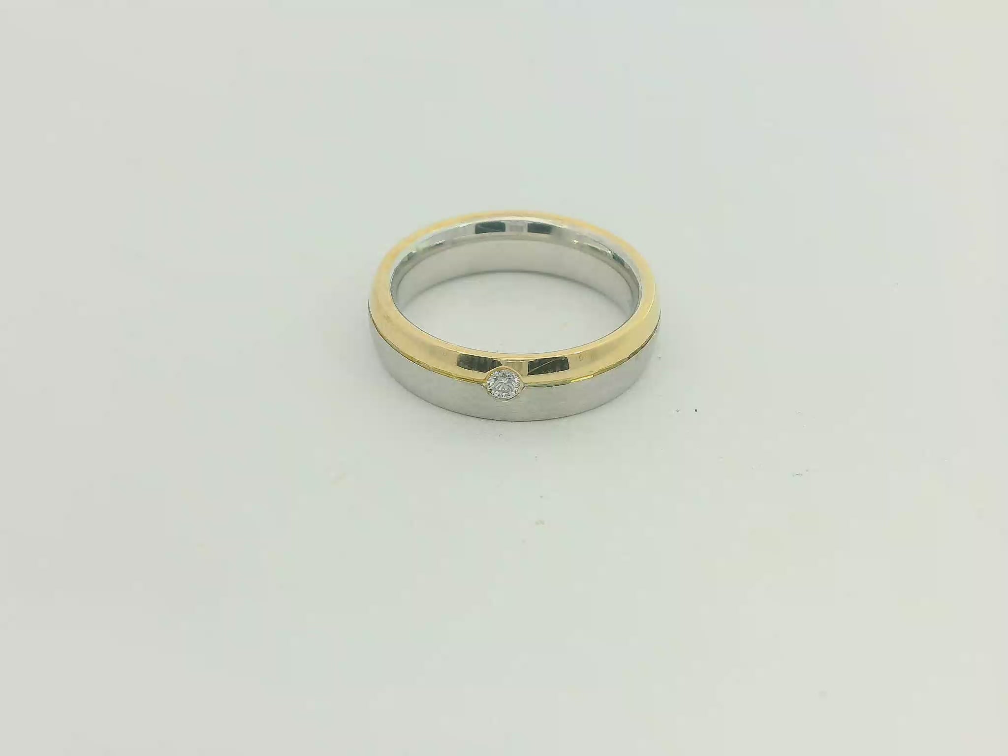 Partnerringe Silber 925 / 18 Karat - 750 Gold - SGB - 631/4.5