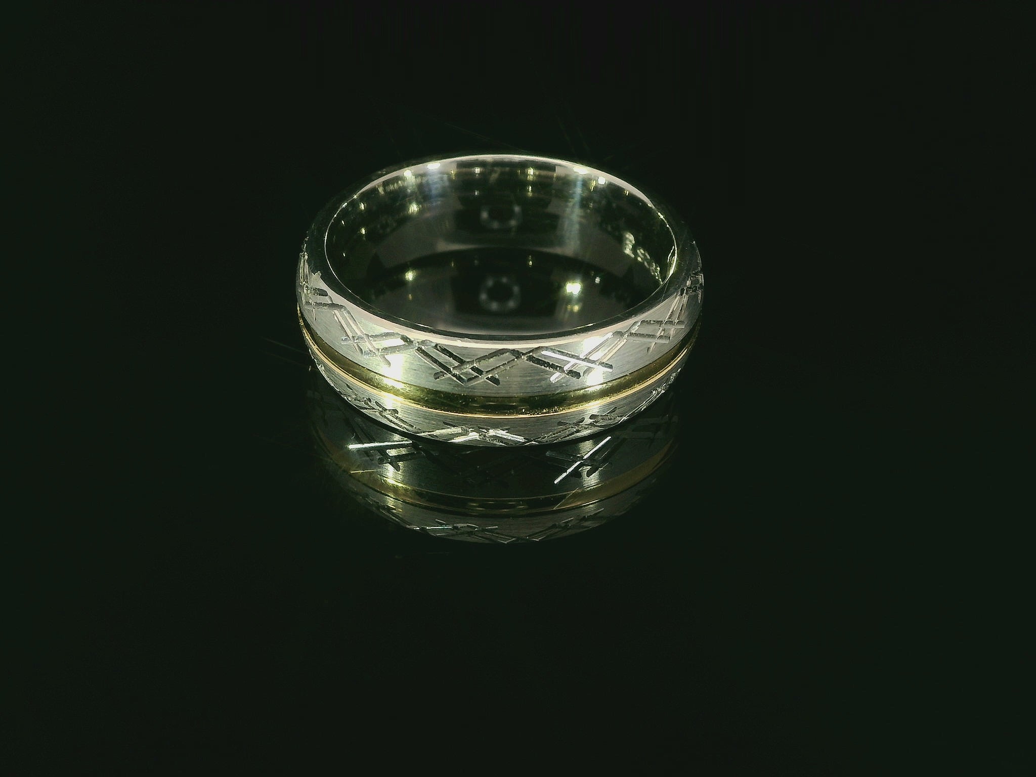 Partnerringe Silber 925 / 18 Karat - 750 Gold - SG134 / 7