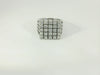 Damenring 750 Weissgold 25 Diamanten Gr. 53