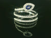 Bague élégante en or sertie de diamants et sertissage fantaisie – Or blanc 18 carats, diamants 0,48 ct - YZ00003283