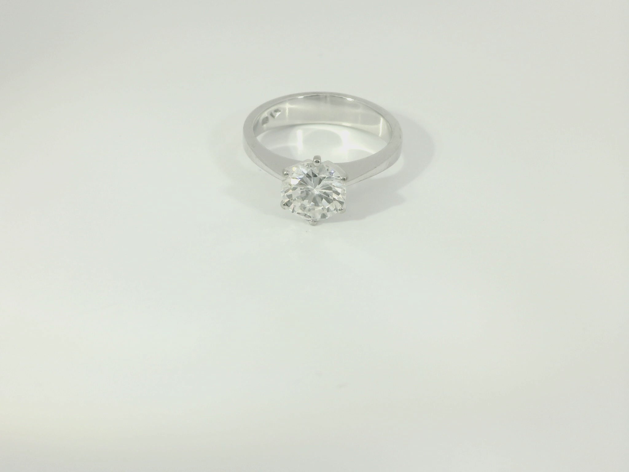 Damenring 750 Weissgold Diamant 1.22 ct. Gr. 50