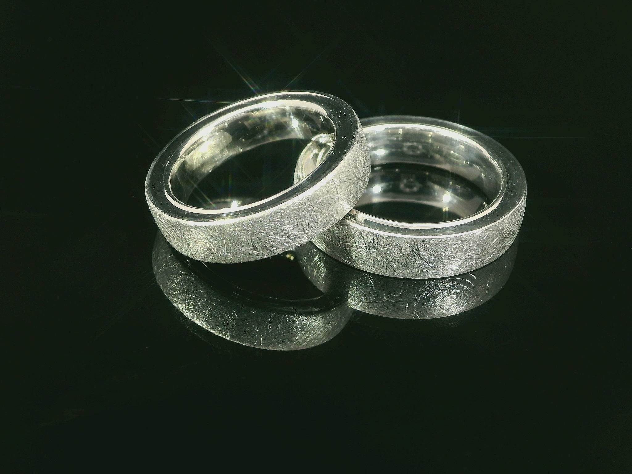 Partnerringe Silber 925 rhodiniert - S-31304/5.5