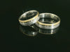 Partnerringe Silber 925 / 18 Karat - 750 Gold - SG - 629/5