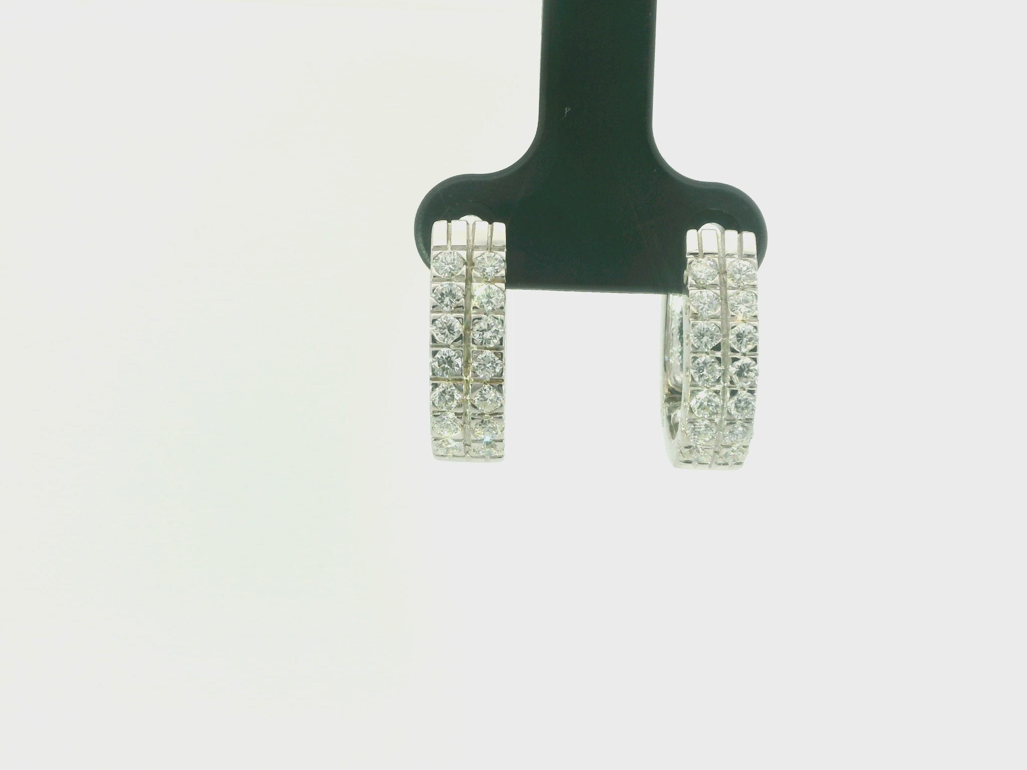 Creolen 750 Weissgold Diamant