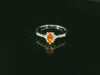 Bague élégante en or blanc avec saphir et diamants – Bijou 18 carats, taille 56 – BYZ0003254 