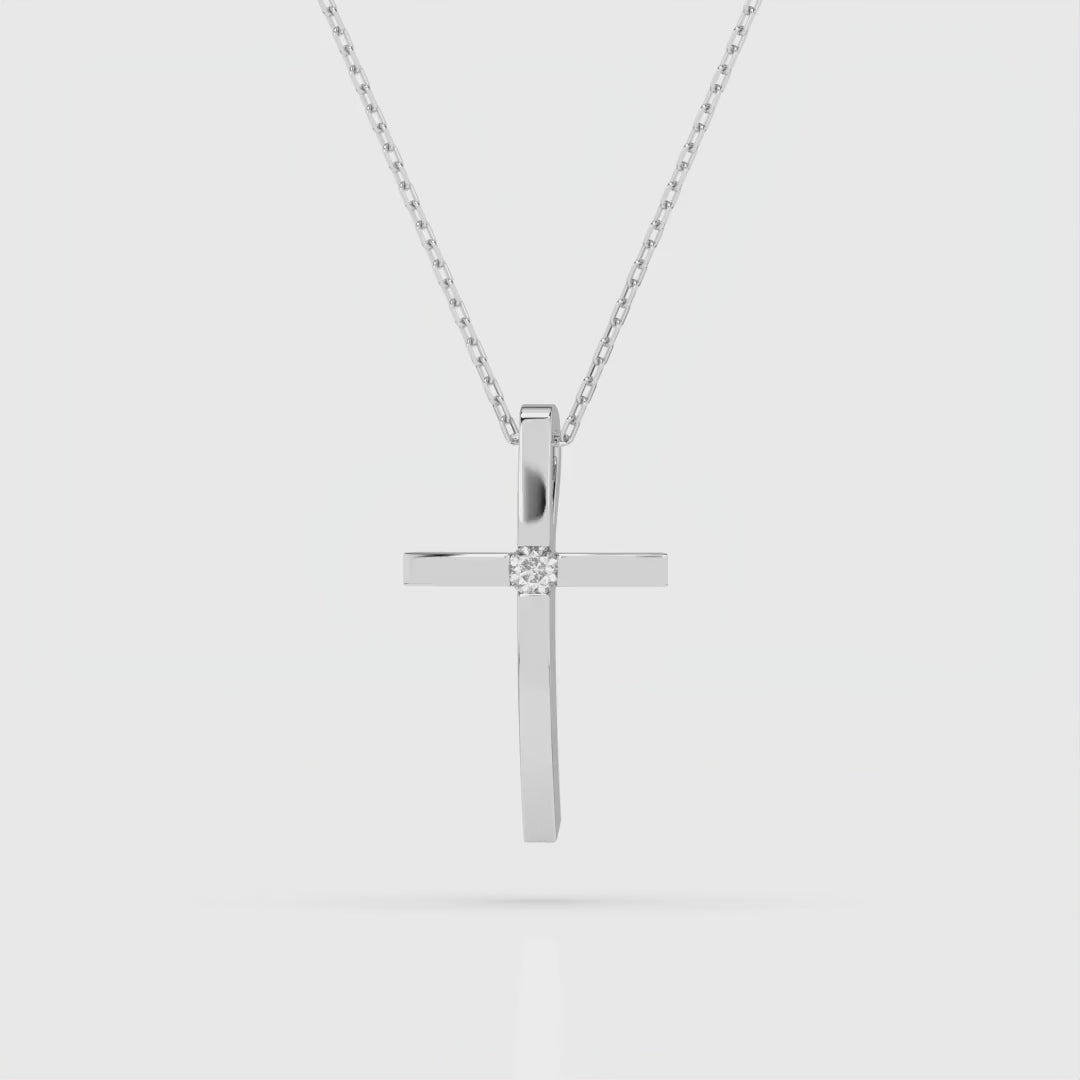 Elegante Diamant-Halskette aus 18K Gold - 104-10031