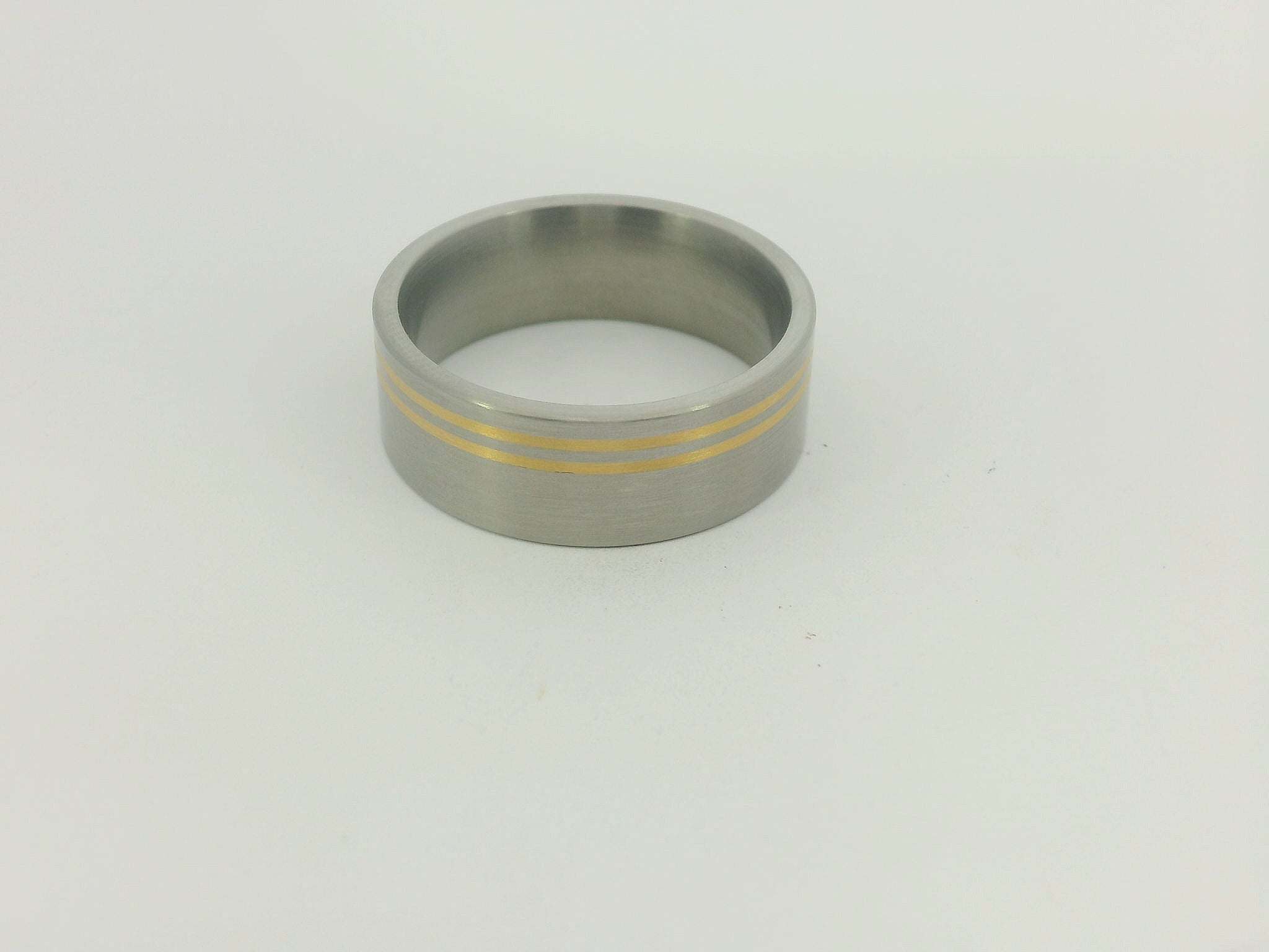 Partnerringe Titan & 24 Karat - 999 Gold - TG15/7