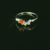 Bague en or blanc, élégante et intemporelle, avec saphir et diamants – 18 carats, taille 57 – YZ0003270 